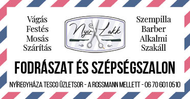 Ny�rlakk Fodr�szat �s Kozmetika Ny�regyh�za